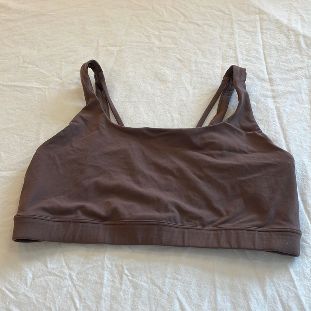 Athleta Exhale bra brown size large